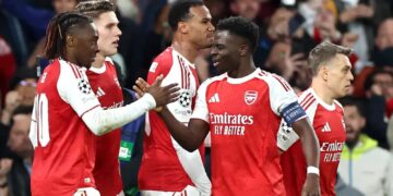 Bukayo Saka. Fot. PAP/EPA/NEIL HALL