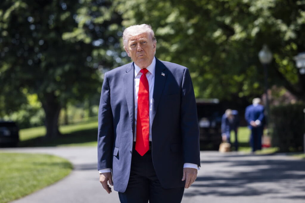 Prezydent USA Donald Trump. Fot. PAP/EPA/ JIM LO SCALZO / POOL