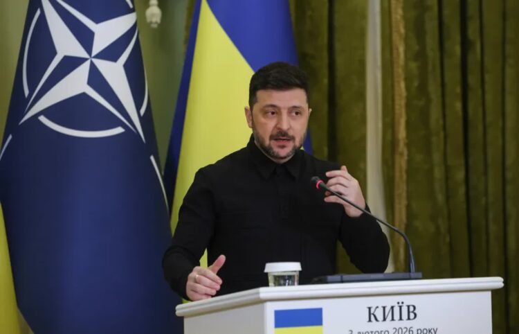 Prezydent Ukrainy Wołodymyr Zełenski. Fot. PAP/ Victor Kovalchuk