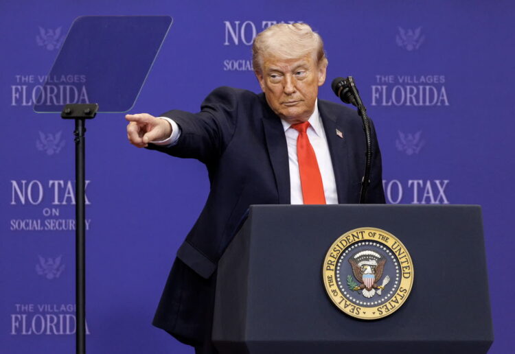 Prezydent USA Donald Trump. Fot. PAP/EPA/CRISTOBAL HERRERA-ULASHKEVICH
