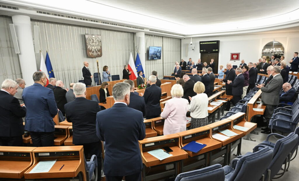 Posiedzenie Senatu. Fot. PAP/Radek Pietruszka