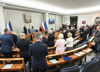 Posiedzenie Senatu. Fot. PAP/Radek Pietruszka