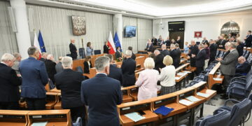 Posiedzenie Senatu. Fot. PAP/Radek Pietruszka
