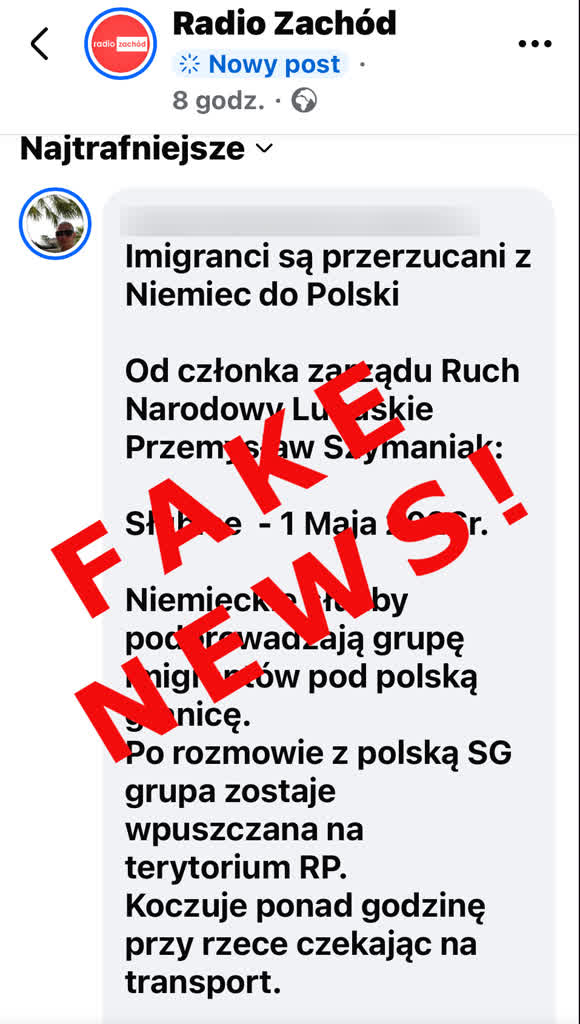 Migranci w manipulacji członka konfederacji