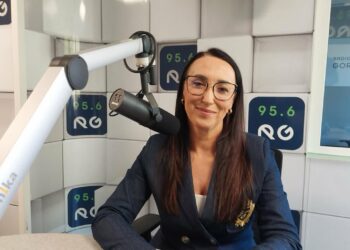 Anna Kozak w studiu Radia Gorzów