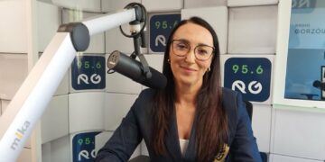 Anna Kozak w studiu Radia Gorzów