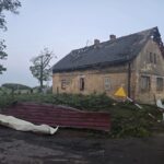 Nawałnica w Balcerzowicach (Opolskie). Fot. Komenda Powiatowa Państwowej Straży Pożarnej w Strzelcach Opolskich/FB