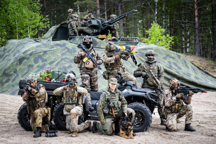 Vuosanka, Finlandia, 27.05.2026. Æwiczenia wojsk Finlandii, Francji, Polski, USA, Wielkiej Brytanii i innych pañstw NATO pod kryptonimem Northern Star/Saber Strike 26 na poligonie w Vuosanka, 27 bm. (ad) PAP/Wiktor D¹bkowski