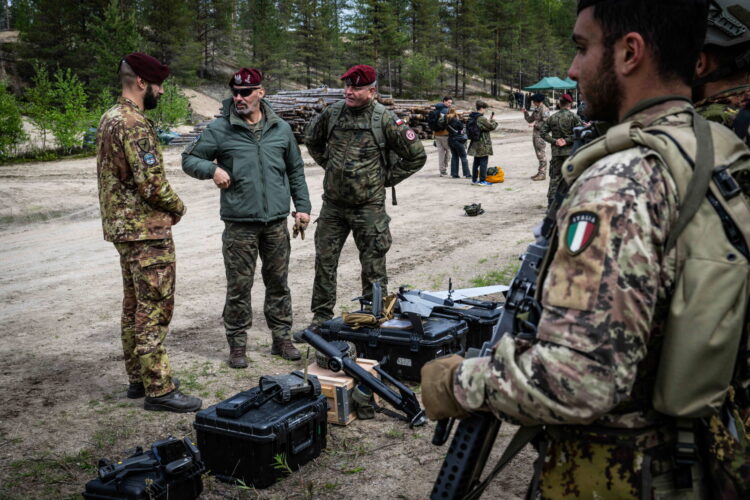 Vuosanka, Finlandia, 27.05.2026. Æwiczenia wojsk Finlandii, Francji, Polski, USA, Wielkiej Brytanii i innych pañstw NATO pod kryptonimem Northern Star/Saber Strike 26 na poligonie w Vuosanka, 27 bm. (ad) PAP/Wiktor D¹bkowski