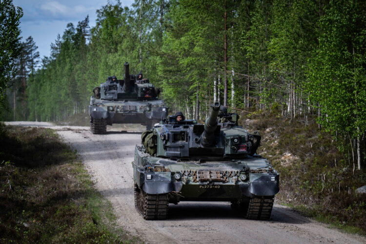Vuosanka, Finlandia, 27.05.2026. Æwiczenia wojsk Finlandii, Francji, Polski, USA, Wielkiej Brytanii i innych pañstw NATO pod kryptonimem Northern Star/Saber Strike 26 na poligonie w Vuosanka, 27 bm. (ad) PAP/Wiktor D¹bkowski