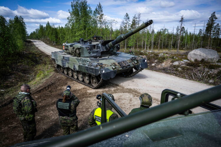 Vuosanka, Finlandia, 27.05.2026. Æwiczenia wojsk Finlandii, Francji, Polski, USA, Wielkiej Brytanii i innych pañstw NATO pod kryptonimem Northern Star/Saber Strike 26 na poligonie w Vuosanka, 27 bm. (ad) PAP/Wiktor D¹bkowski