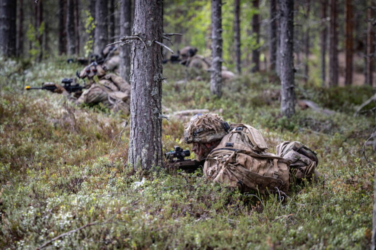 Vuosanka, Finlandia, 27.05.2026. Æwiczenia wojsk Finlandii, Francji, Polski, USA, Wielkiej Brytanii i innych pañstw NATO pod kryptonimem Northern Star/Saber Strike 26 na poligonie w Vuosanka, 27 bm. (ad) PAP/Wiktor D¹bkowski