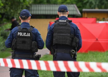 BIAŁA PODLASKA OBŁAWA ZA SPRAWCĄ STRZELANINY. Fot. PAP/Wojtek Jargiło