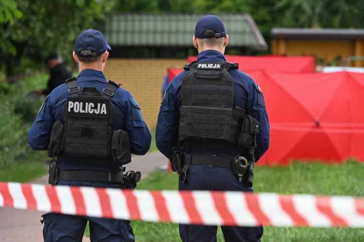 BIAŁA PODLASKA OBŁAWA ZA SPRAWCĄ STRZELANINY. Fot. PAP/Wojtek Jargiło