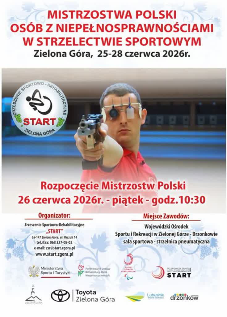 Strzeleckie MP niepełnosprawnych w Drzonkowie i na obiekcie Gwardii