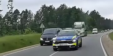 Fot. Screen nagrania opublikowanego przez piracidrogowi.pl