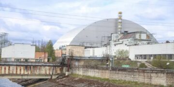 Sarkofag nad elektrownią w Czarnobylu, fot. PAP/Victor Kovalchuk