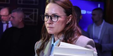 Premier Ukrainy Julia Swyrydenko. Fot. PAP/Viktor Kovalchuk