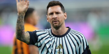 Lionel Messi. Fot. PAP/EPA/JEFFREY MCWHORTER