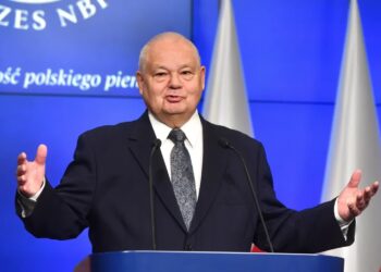 Prezes Narodowego Banku Polskiego Adam Glapiński. Fot. PAP/Radek Pietruszka