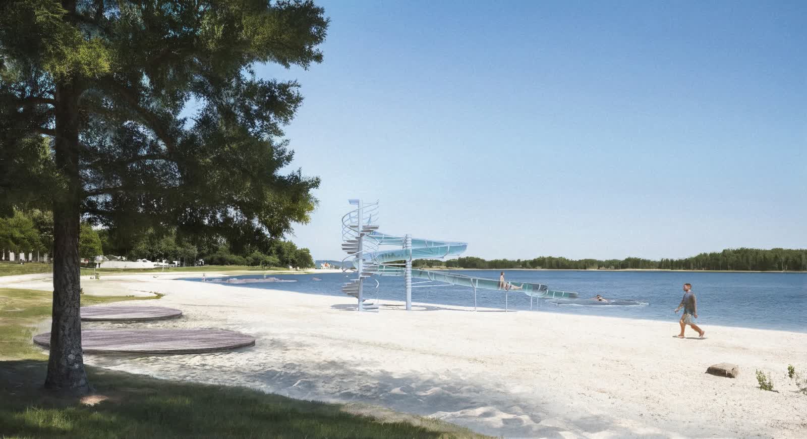 Plaża w Pszczewie gotowa, atrakcje później