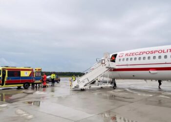 Pacjentka trafi teraz do 4. Wojskowego Szpitala Klinicznego we Wrocławiu. Fot. X/ Władysław Kosiniak-Kamysz