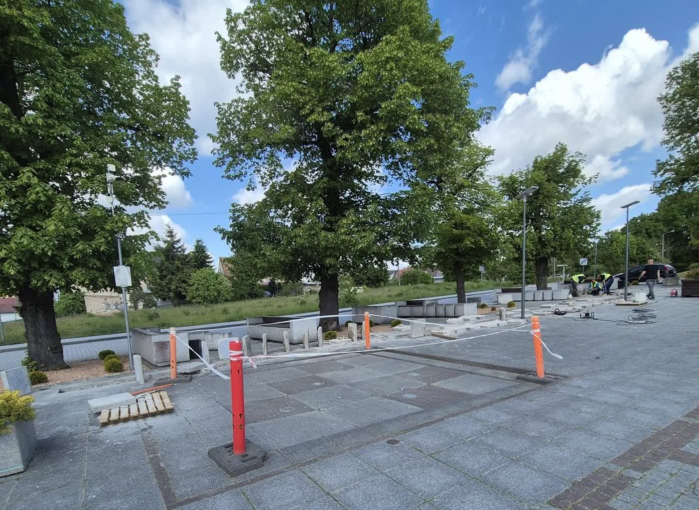Prace remontowe trzebielskigo rynku