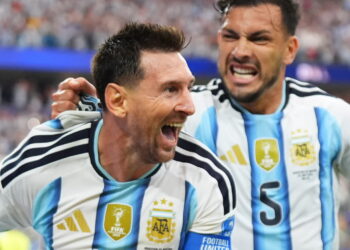 Lionel Messi. Fot. PAP/EPA/JEFFREY MCWHORTER