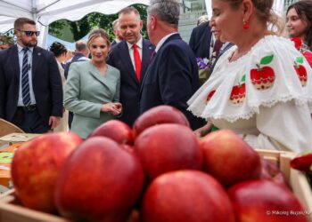 Prezydent Karol Nawrocki z małżonką Martą Nawrocką. Fot. Mikołaj Bujak/KPRP