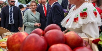 Prezydent Karol Nawrocki z małżonką Martą Nawrocką. Fot. Mikołaj Bujak/KPRP