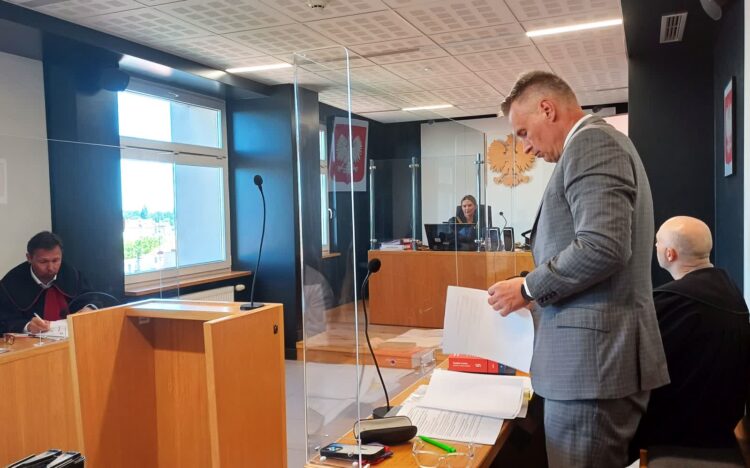 Proces byłego prezydenta Zielonej Góry Janusza Kubickiego w Sądzie Rejonowym w Zielonej Górze (fot. Piotr Bakselerowicz)
