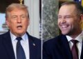 Prezydent USA Donald Trump i prezydent Polski Karol Nawrocki. Fot. Kolaż zdjęć PAP