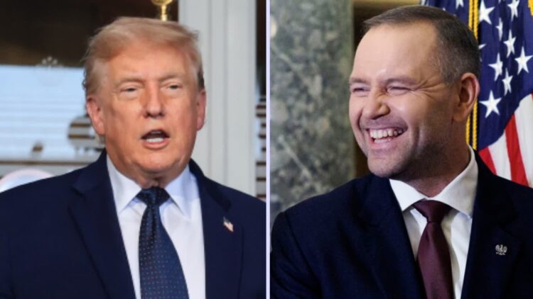Prezydent USA Donald Trump i prezydent Polski Karol Nawrocki. Fot. Kolaż zdjęć PAP