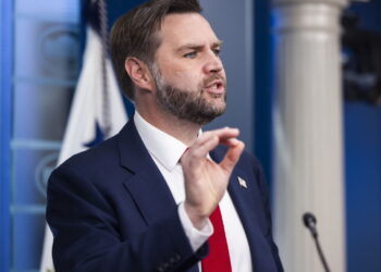 Wiceprezydent USA JD Vance. Fot. PAP/EPA/JIM LO SCALZO