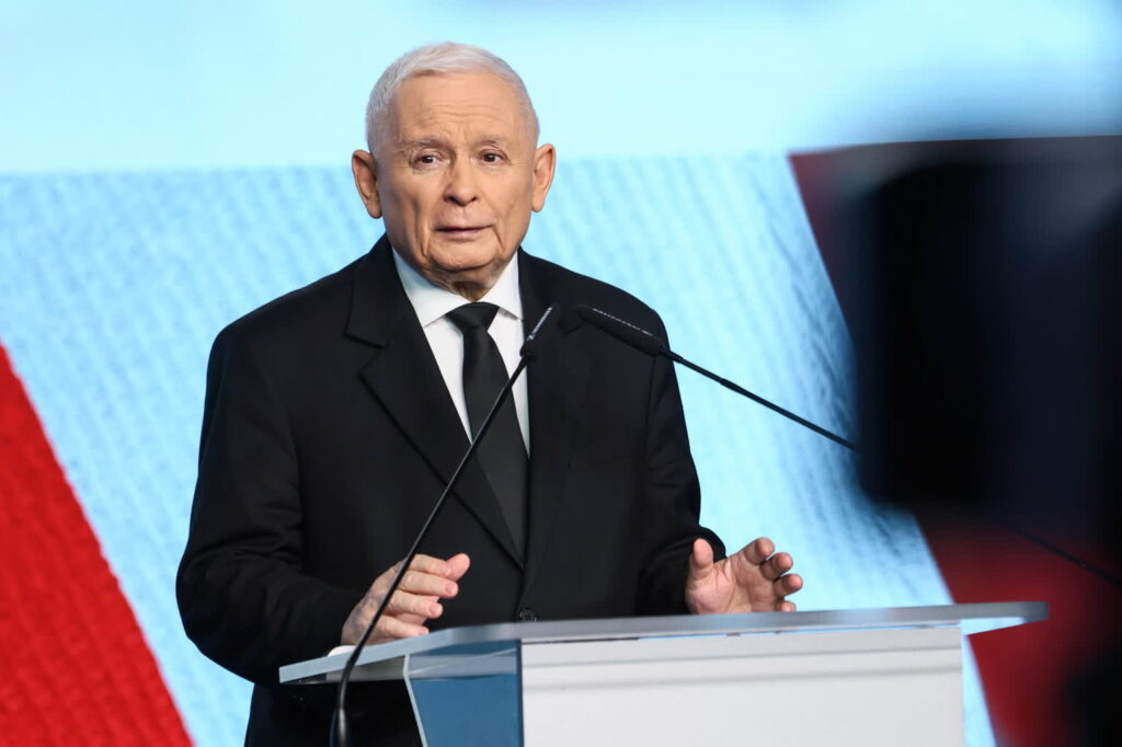Prezes PiS Jarosław Kaczyński. Fot. PAP/Szymon Pulcyn