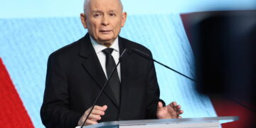 Prezes PiS Jarosław Kaczyński. Fot. PAP/Szymon Pulcyn
