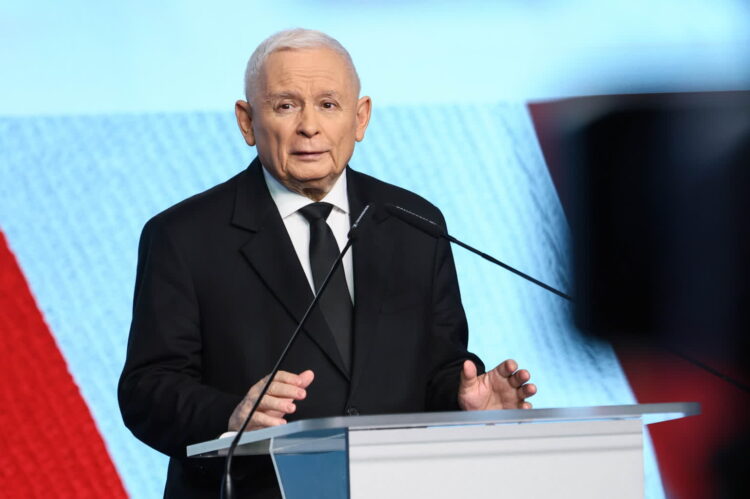 Prezes PiS Jarosław Kaczyński. Fot. PAP/Szymon Pulcyn