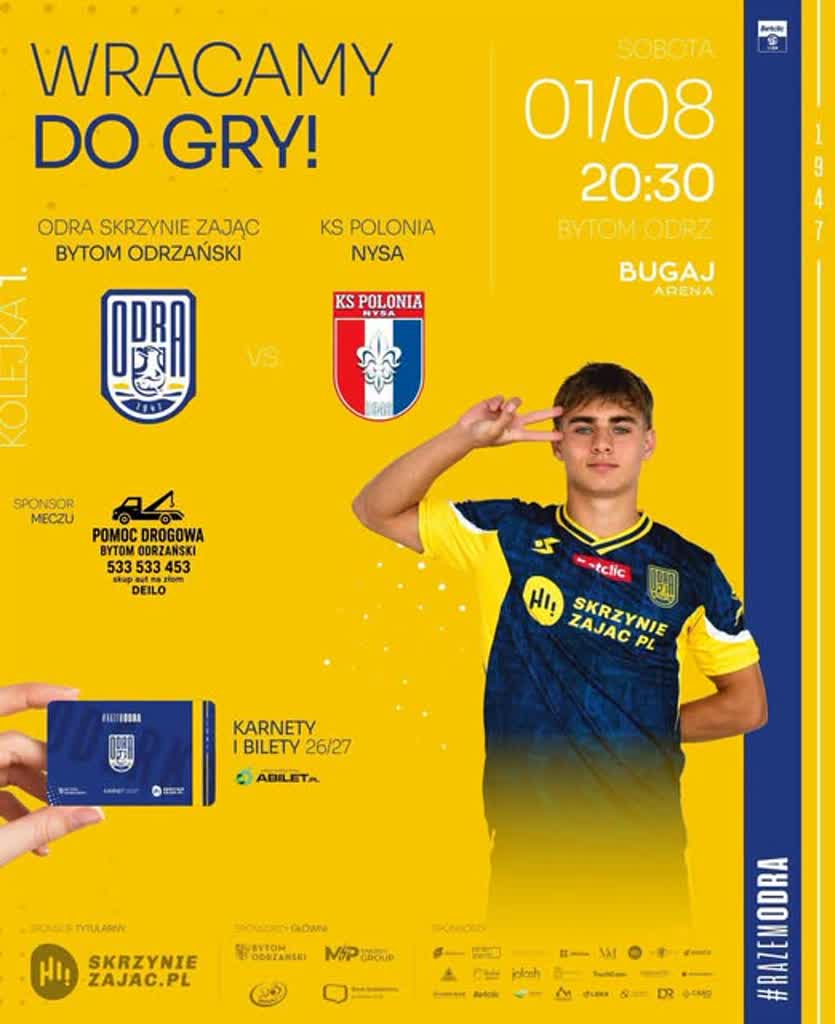 Beniaminek z Bytomia Odrzańskiego zagra z Polonią Nysa