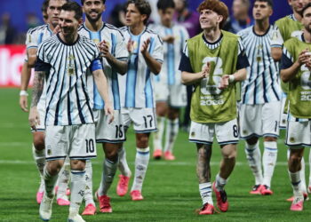 Reprezentacja Argentyny. Fot. PAP/EPA/RONALD WITTEK