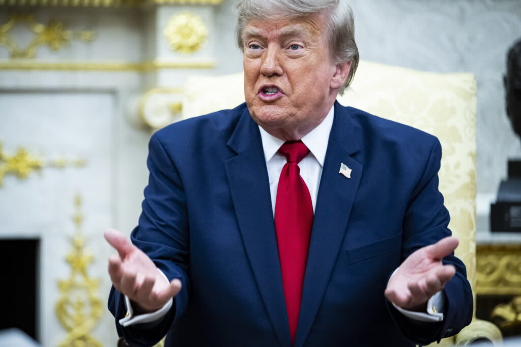 Prezydent USA Donald Trump. Fot. PAP/EPA/GRAEME SLOAN / POOL