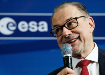 Dyrektor generalny ESA Josef Aschbacher. Fot. EPA/CLEMENS BILAN