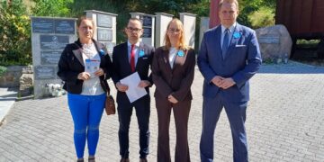 Briefing prasowy lubuskich działaczy Konfederacji (fot. Piotr Bakselerowicz)