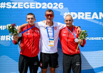 Mateusz Augustyniak (z prawej) ma kolejny sukces międzynarodowy (fot. Piotr Walendziak/pzkaj)