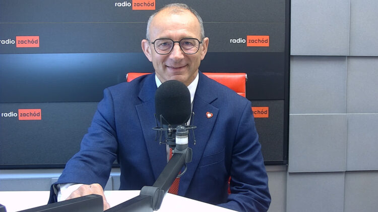 Marek Cebula w studiu Radia Zachód