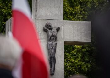 Pomnik Ofiar Zbrodni Wołyńskiej w Warszawie. Fot. Mateusz Niegowski/IPN
