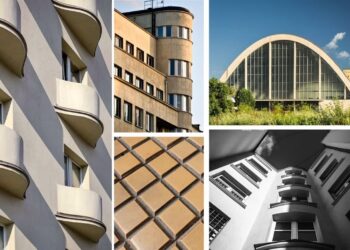 Modernistyczne akcenty w centrum Gdyni są widoczne m.in. w licznych budynkach, kamienicach i pojedynczych detalach (zbiór fotografii, modernizmgdyni.pl)
