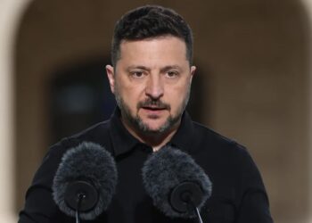 Wołodymyr Zełenski Fot. PAP/EPA/Victor Kovalchuk