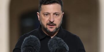 Wołodymyr Zełenski Fot. PAP/EPA/Victor Kovalchuk