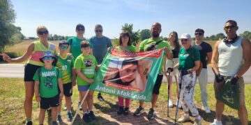 Sulechów. Marsz dla 9-letniego Antoniego Maksajdy, który potrzebuje aż 16 mln zł na leczenie (fot. Piotr Bakselerowicz)