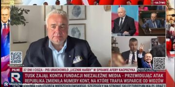 Fot. Screen z nagrania zamieszczonego na: Telewizja Republika/FB